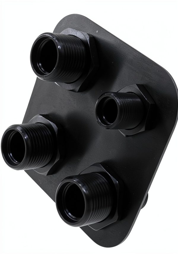Heater Bulkhead Hose Fitting SHLPDFM Black-2