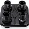 Heater Bulkhead Hose Fitting SHLPDFM Black-0