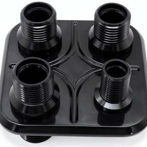 Heater Bulkhead Hose Fitting SHLPDFM Black-0