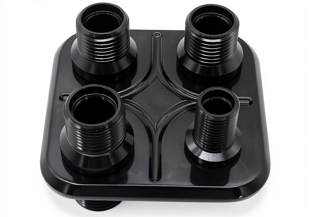 Heater bulkhead hose fitting installed in a classic car's HVAC system