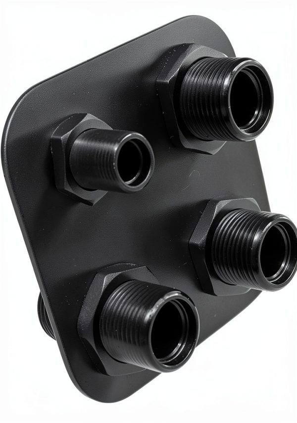 Heater Bulkhead Hose Fitting SHLPDFM Black-3