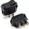 2Pcs SR561117 Range Hood Rocker Switch for Broan Nutone Black-0