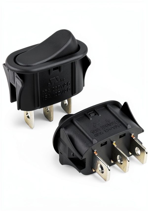 2Pcs SR561117 Range Hood Rocker Switch for Broan Nutone Black-0